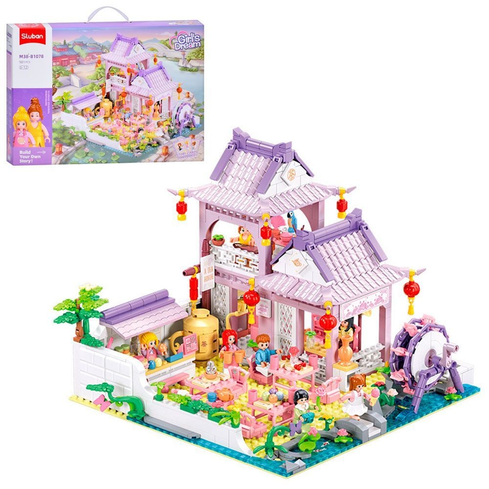 Конструктор типу лего 981 дет Girls Dream Чайний будинок в коробці 60*42*9см M38-B1078 sluban