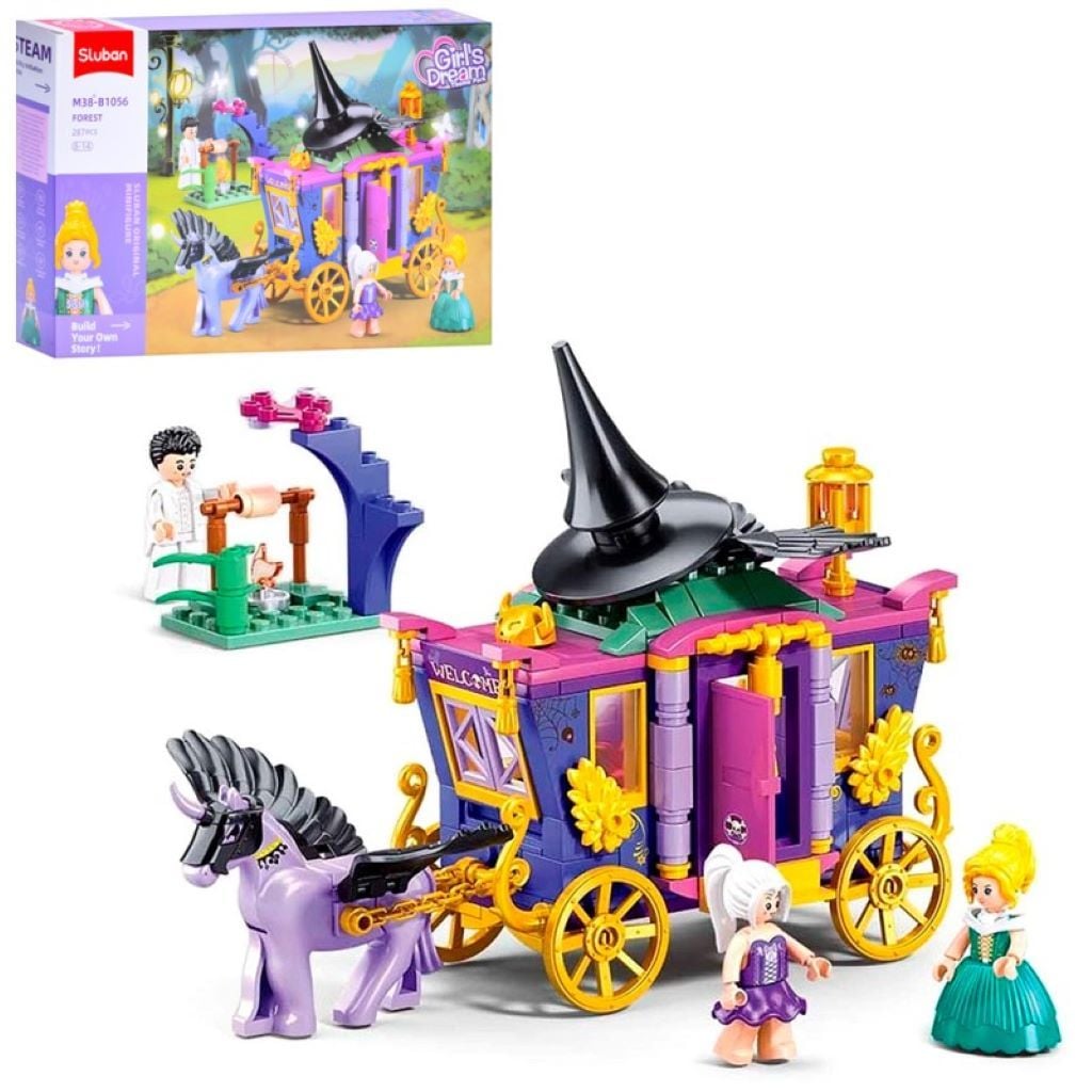 Конструктор типу лего 287 дет Girls Dream Карета у коробці 38*23*6см M38-B1056 sluban