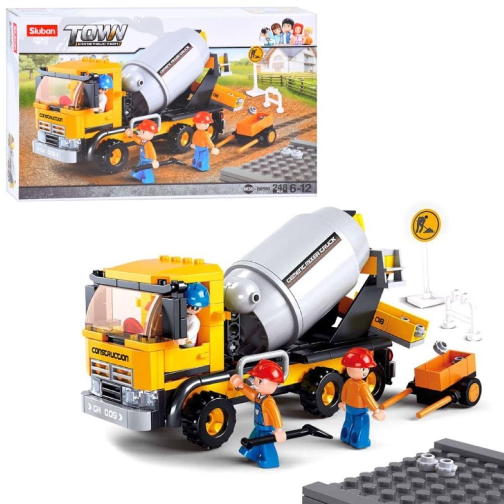 Конструктор типу лего 296 дет Town Бетономішалка в коробці 38*28*7см M38-B0550 sluban
