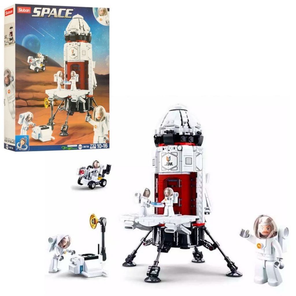 Конструктор типу лего 733дет Space Космічна ракета-база у коробці 47,5*38*8см M38-B0738 sluban