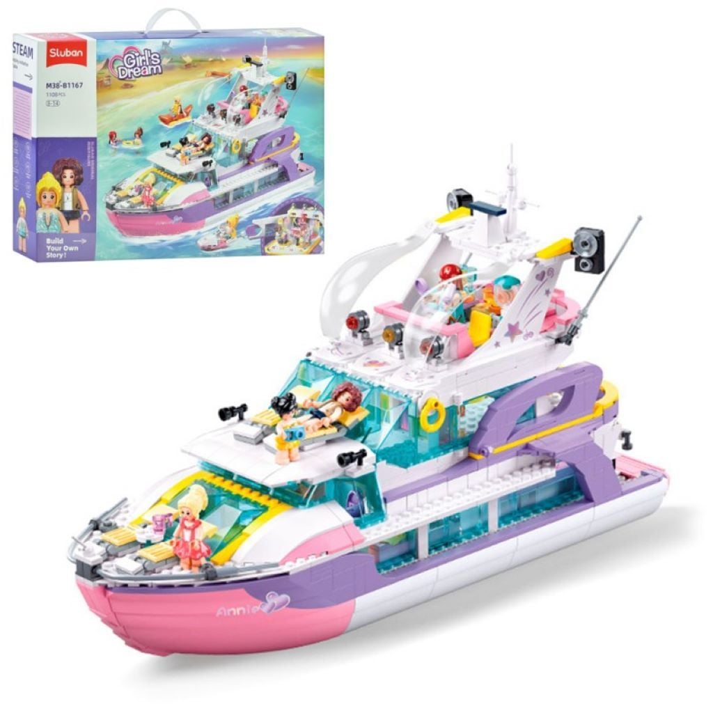 Конструктор типу лего 1167дет Girls Dream катер у коробці 62*43*12см M38-B1167 sluban