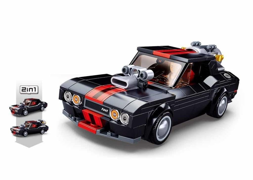 Конструктор типу лего 328 дет Model Bricks Машина трансформер 2в1 у коробці 38*23*6см М38-В1085 sluban