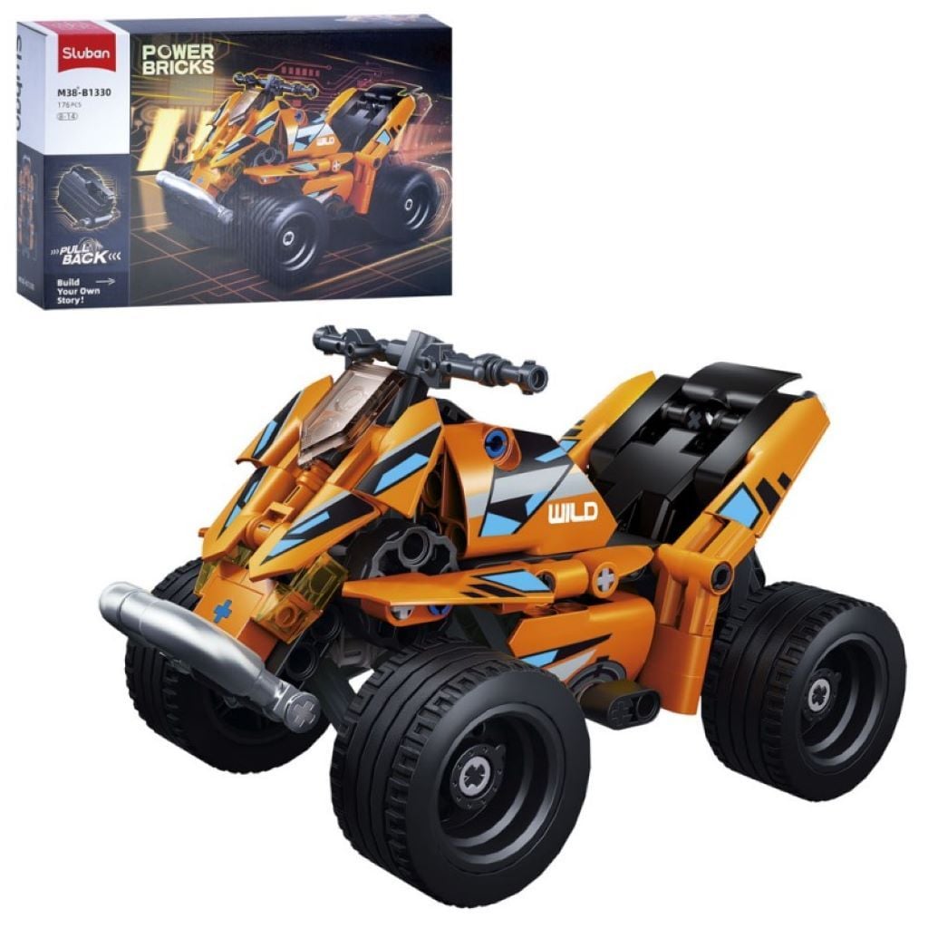 Конструктор типу лего 176дет Power Bricks машина у коробці 30*19*6см M38-B1330 sluban