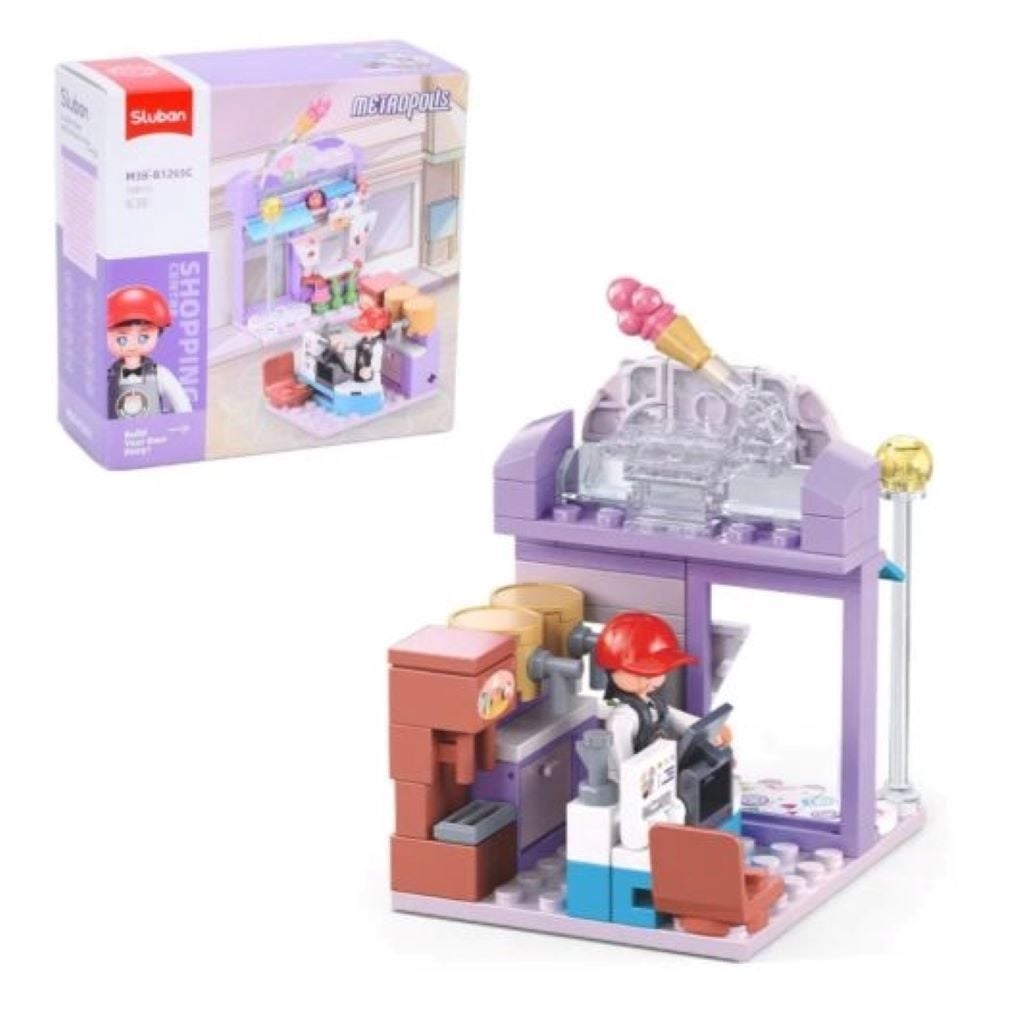 Конструктор типу лего 108 дет Metropolis Магазин/салон фігурка в коробці 14*14*6см М38-В1265C sluban