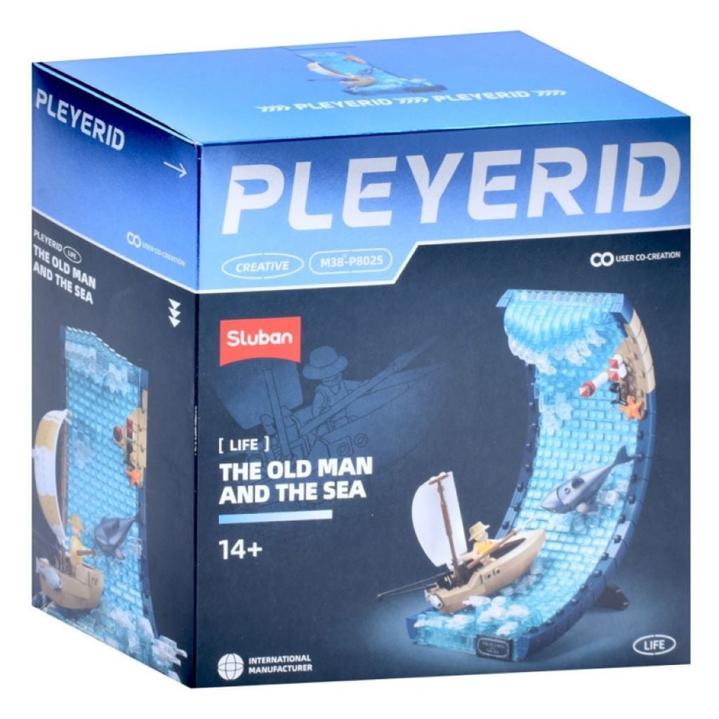 Конструктор типу лего Pleyerid Дудусь  море  човен акула у коробці 23*24*12см M38-P8025 sluban