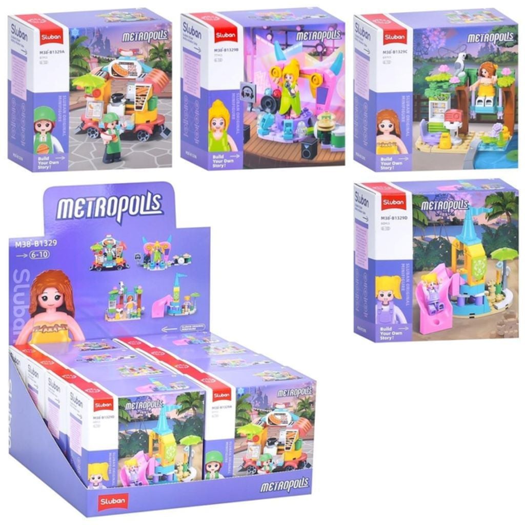 Конструктор типу лего 686дет Metropolis Техніка фігурки  в коробці 12*12*6см M38-B1329 sluban