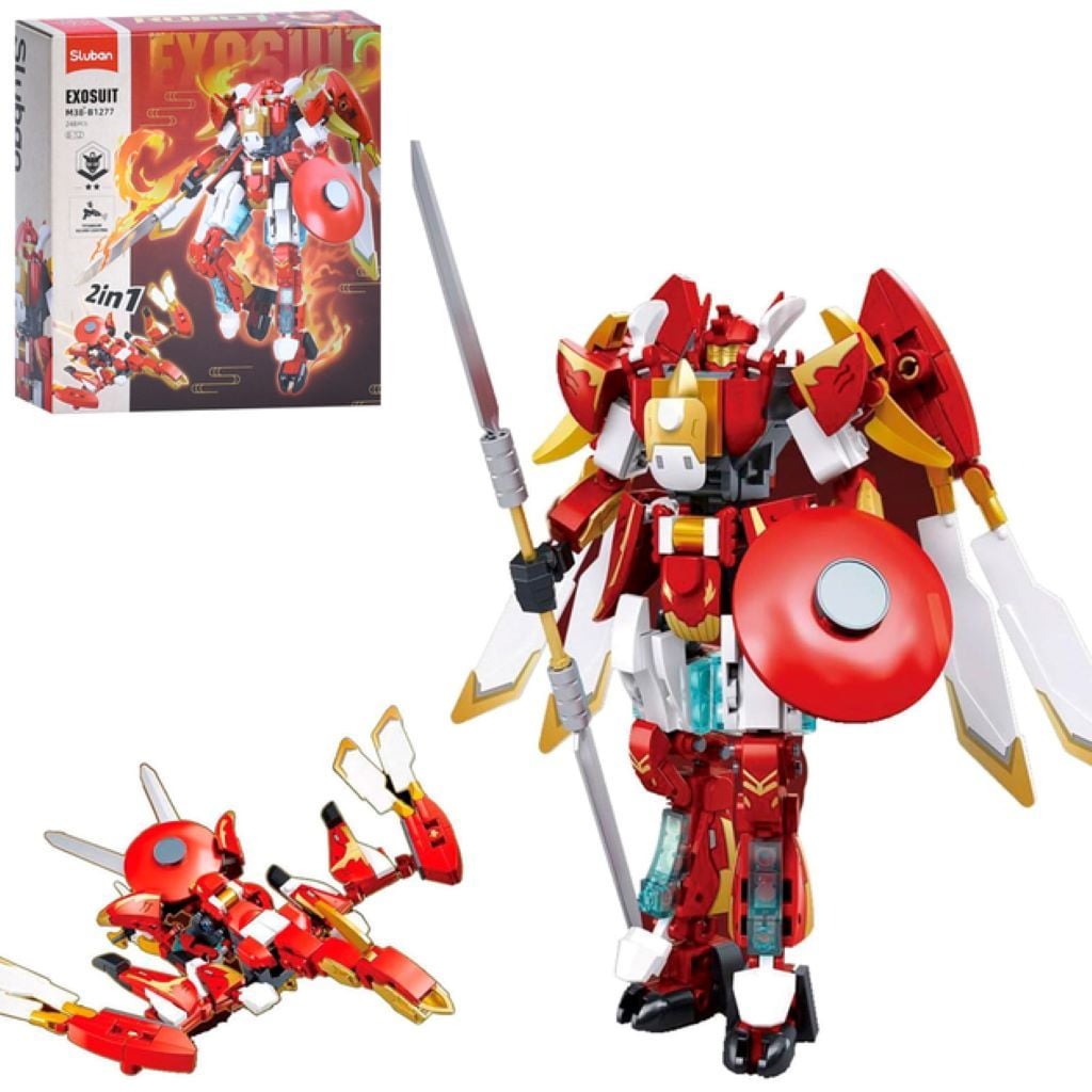 Конструктор 251дет Exosuit 2в1 Робот-птах у коробці 23*22*6,5см M38-B1277 sluban