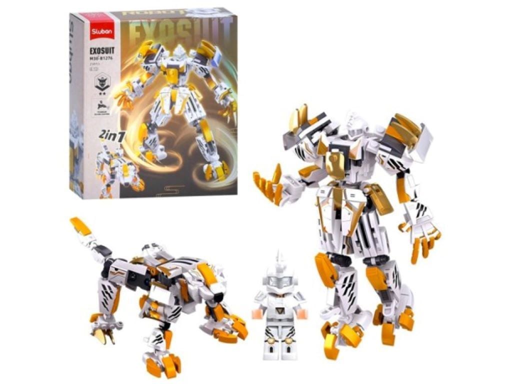 Конструктор 254дет Exosuit 2в1 Робот-тварина у коробці 23*22*6,5см M38-B1276 sluban