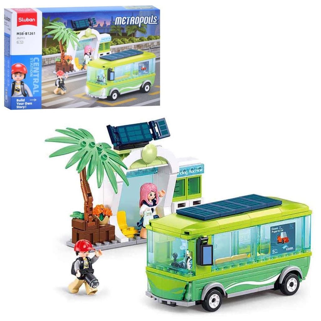 Kонструктор типу лего 262 дет Metropolis новий енергетичний автобус яв коробці 38*23*6см М38-В1261 sluban