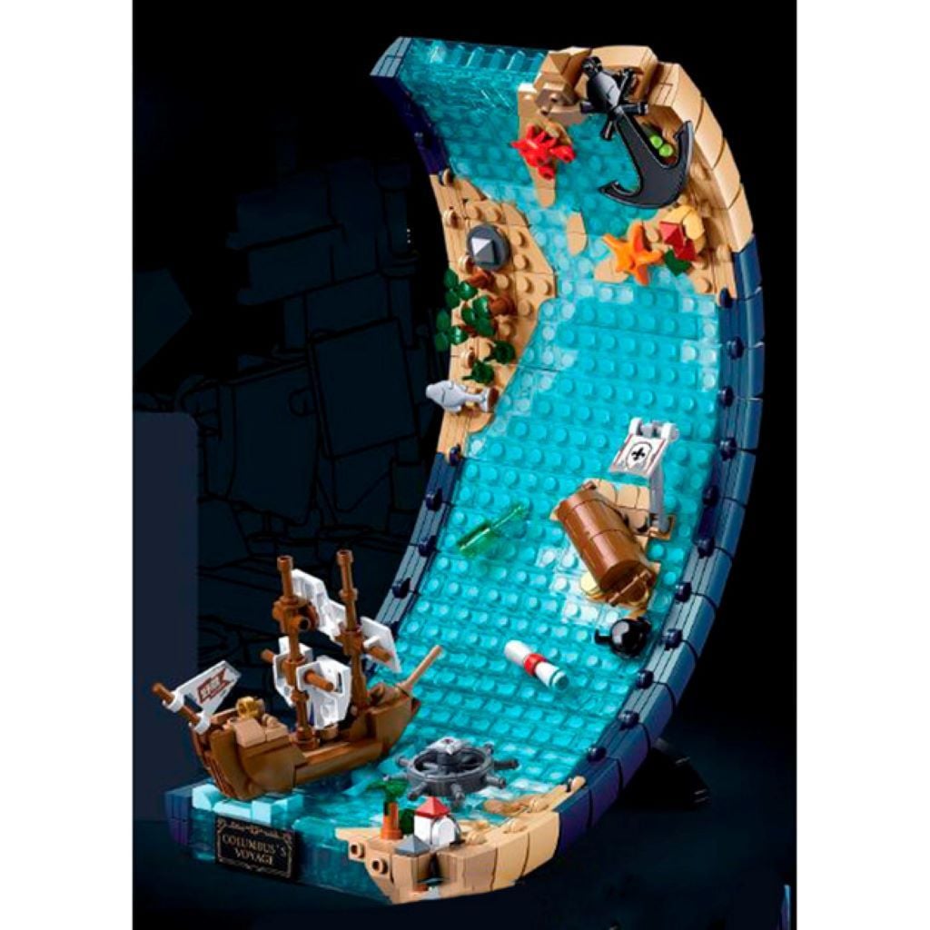 Конструктор типу лего Pleyerid Подорож Колумба в коробці 24*22*11,5м M38-P8023 sluban