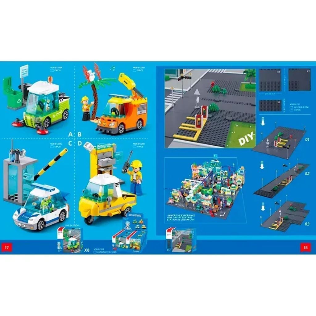 Конструктор типу лего від 73дет Metropolis міська серія в коробці 12,5*12*6см М38-В1328 sluban