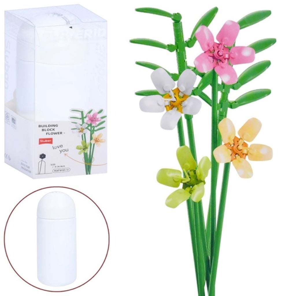 Конструктор типу лего 224 дет Pleyerid Фрезія у блістері 22*9*9см M38-B1101-13 sluban