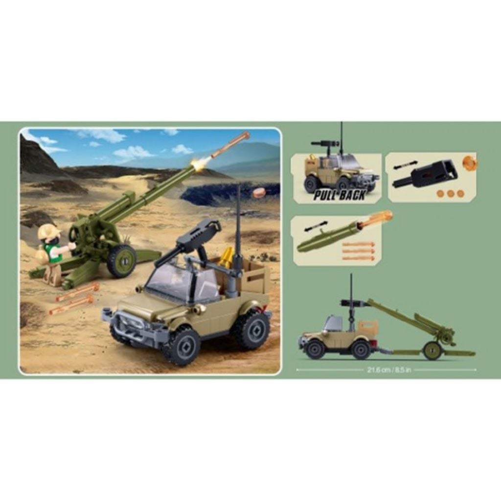 Конструктор типу лего 138дет ARMY Гаубиця в коробці 23,5*19*5см M38-B1255 sluban