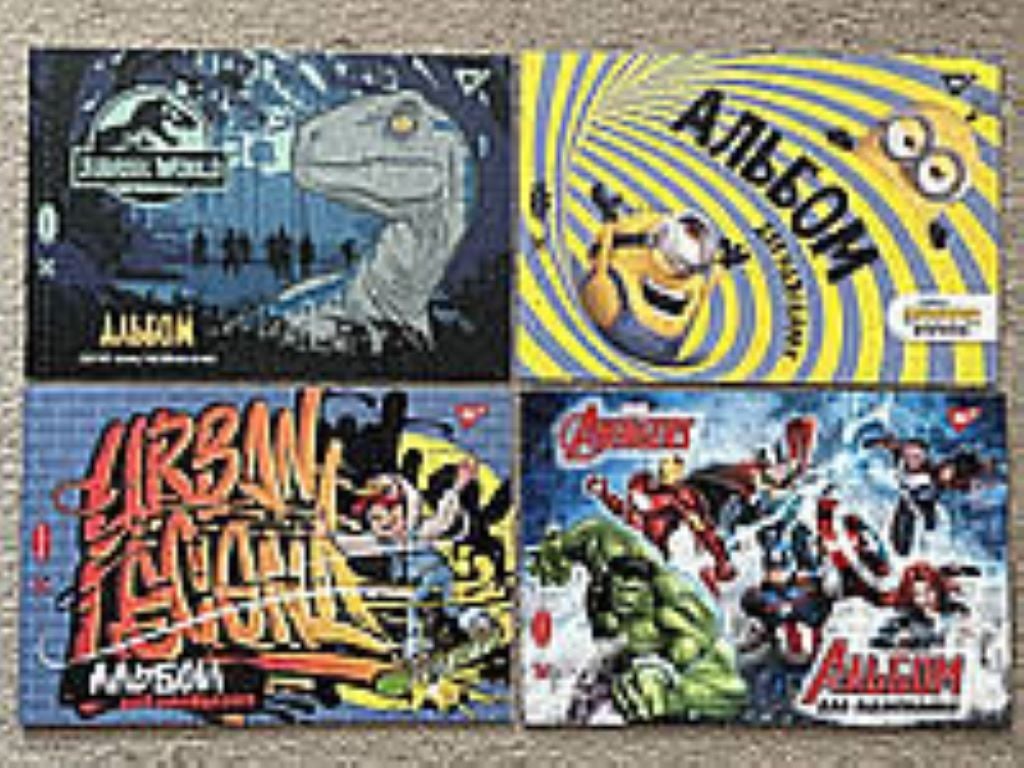 Альбом для малювання 12арк А4 скоба мікс видів 130183 1вересня