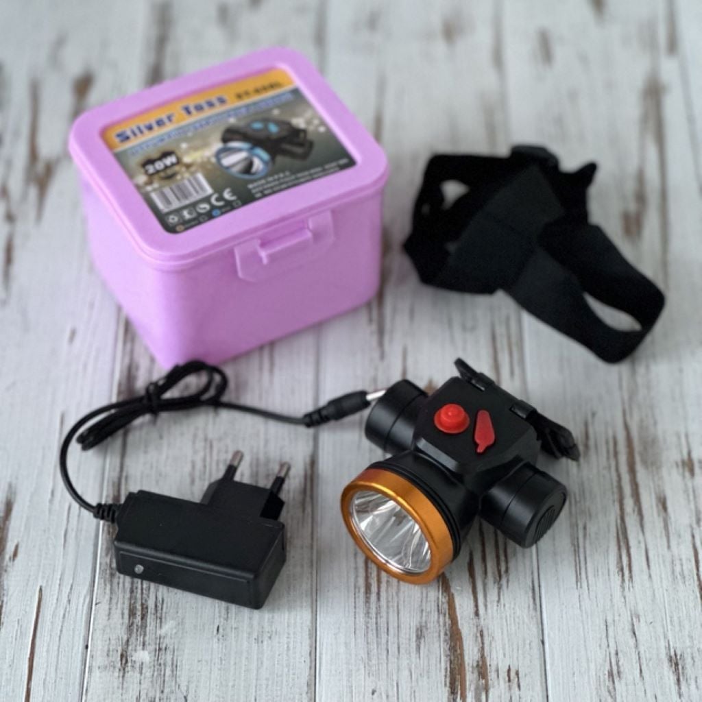 Ліхтар налобний акумуляторний світлодіодний USB зарядне в пластиковій коробці ST-658L kaida