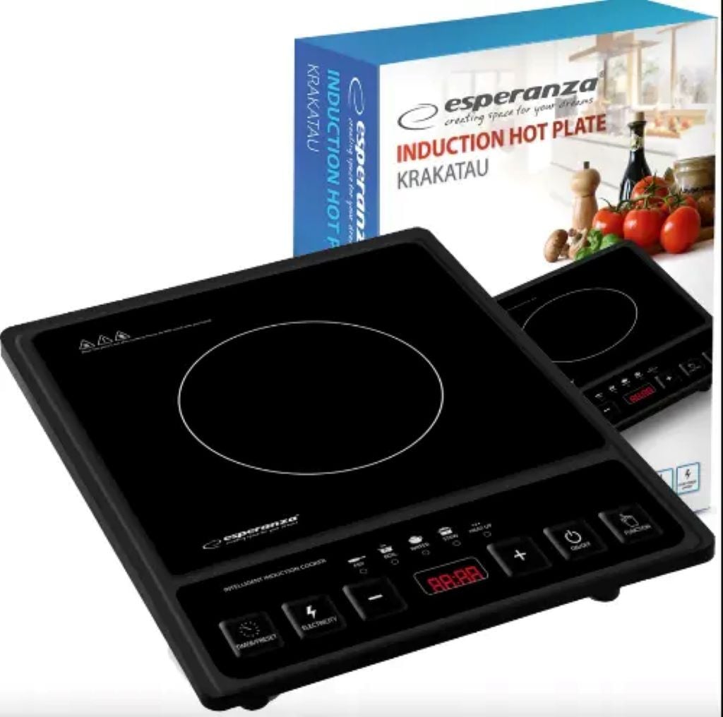 Плита електрична індукційна одноконфорочна 2000W для всіх видів посуду у коробці 32*36*8см EKH011 Китай