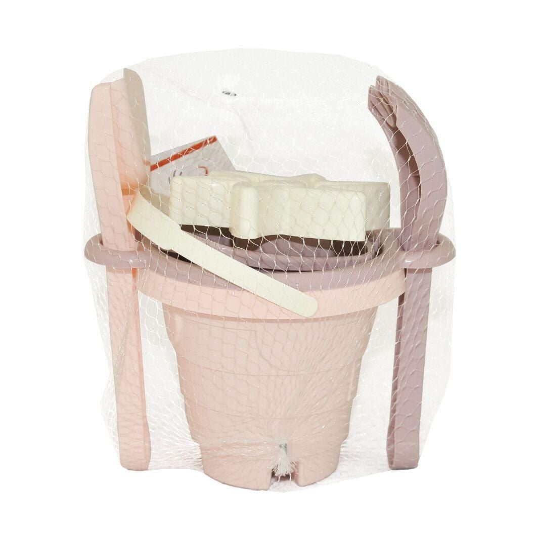 Машина пластик самоскид 30*15*15 з граблями та лопатою у сітці 40043 Тігрес