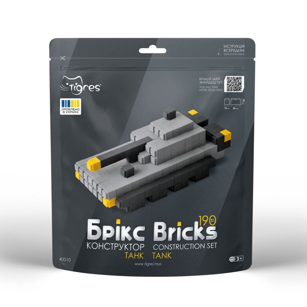 Конструктор Брікс Танк 190 елемента в упаковці 40010 Тігрес