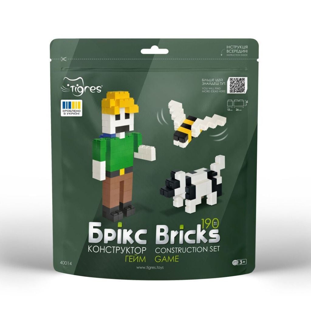 Конструктор Брікс Гейм 190 елемента в упаковці 40014 Тігрес