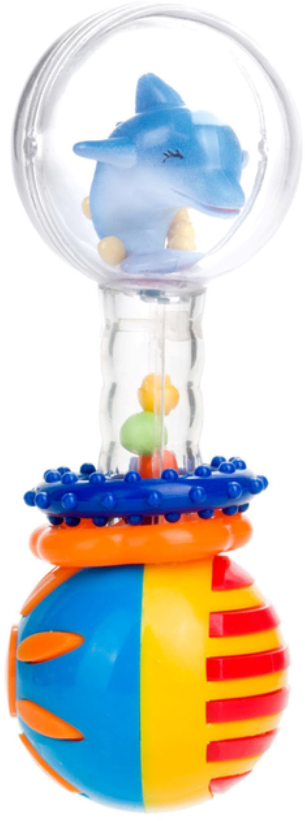 Брязкальце Штанга прозора куля Дельфін 2/457_blu Canpol