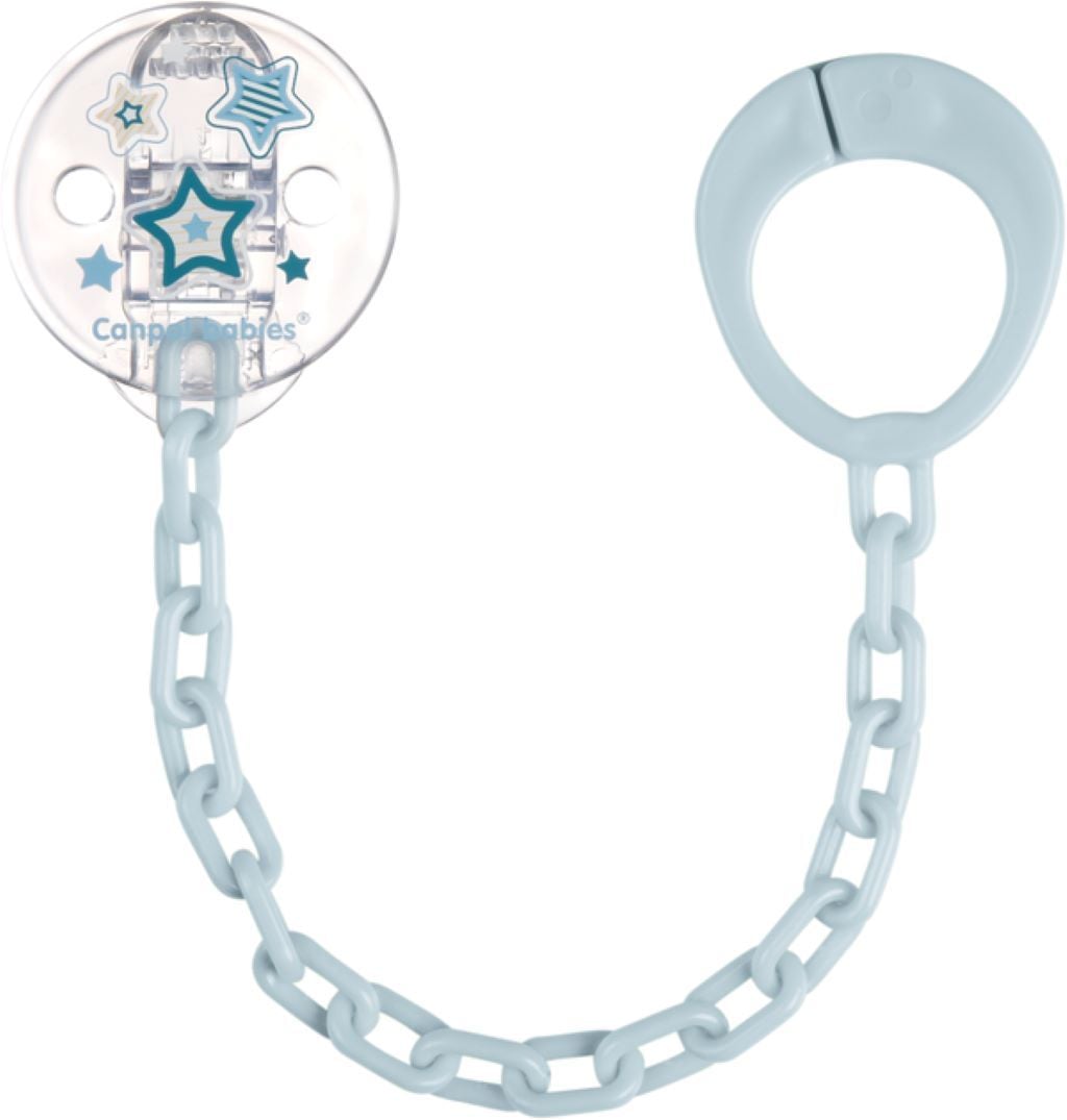 Ланцюжок для пустушки Newborn Baby блакитний 10/877_blu Canpol