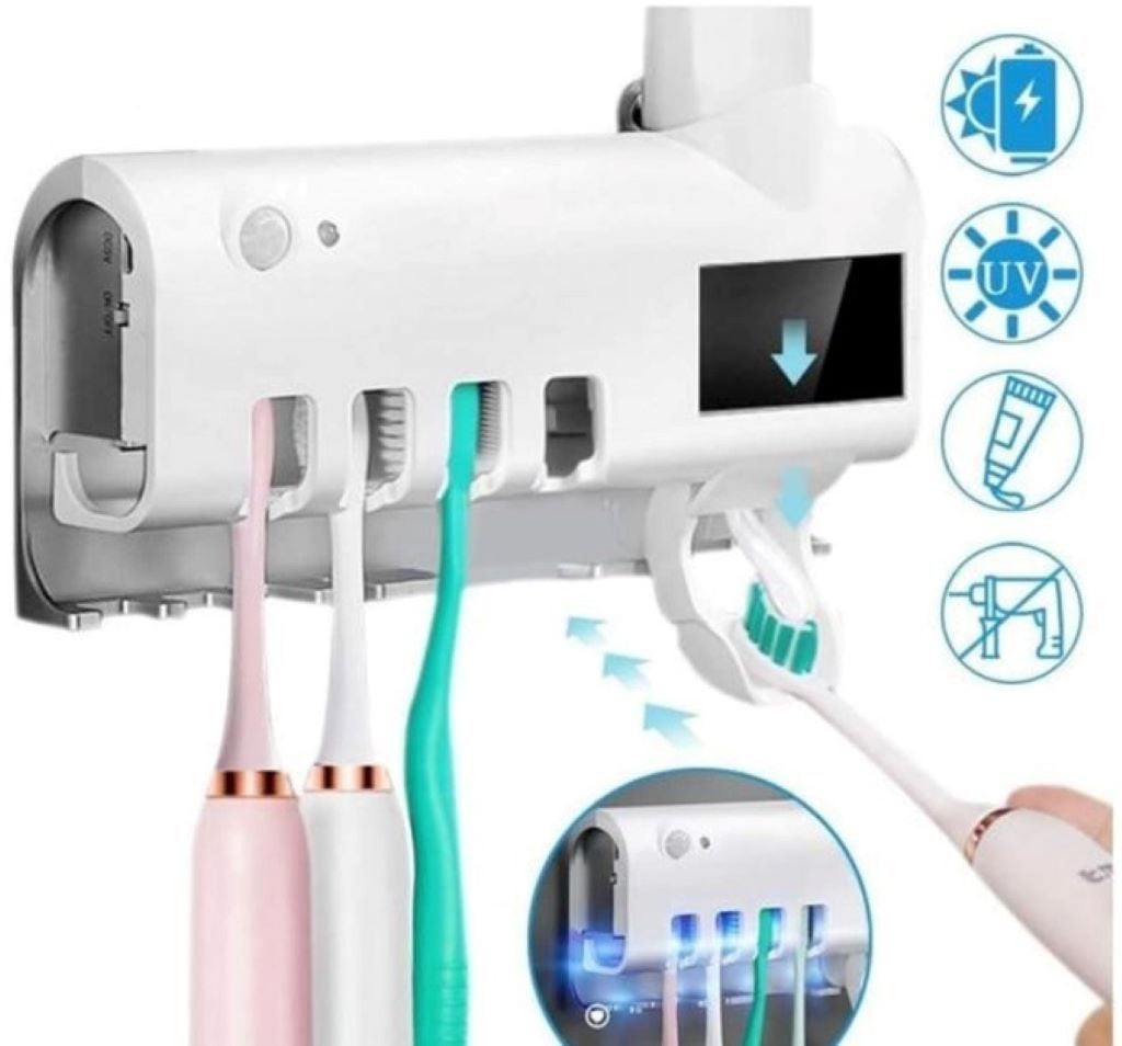 Диспенсер тримач стерилізатор для зубних щіток та зубної пасти у коробці 38*11*8см 01062 Китай