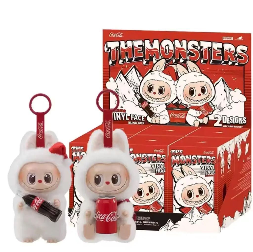 Брелок Labubu флоксовий Coca-Cola 4см мікс у коробці 566-3 Китай