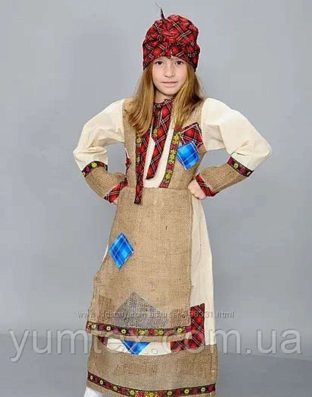 Костюм карнавальний Баба яга сукня капелюх 9995402 Китай