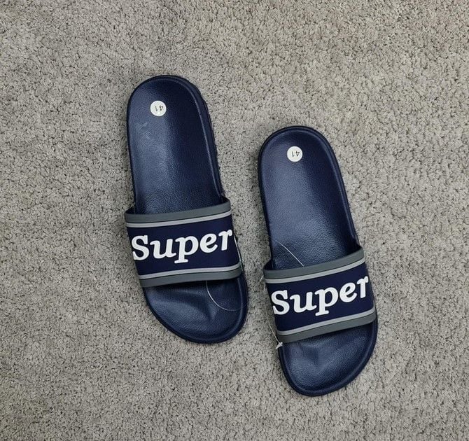 Шльопанці хлопчик 40-45 силікон Super сині з сірим 255 Sydney 41р