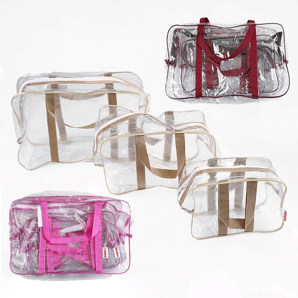 Сумка для пологового будинку набір 3шт прозорі 33847 Bimbo