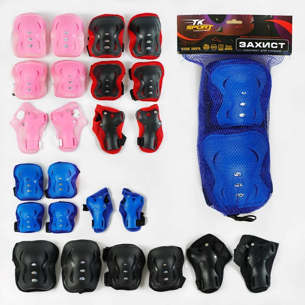 Захист в сітці наколінники  налокотники зап'ястя асорті С64609 TK Sport