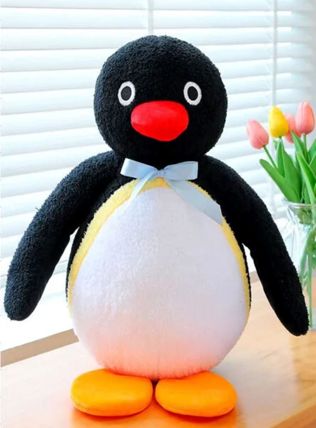 М'яка іграшка Пінгвін 37см з бантиком чорний з білим M18270 Китай