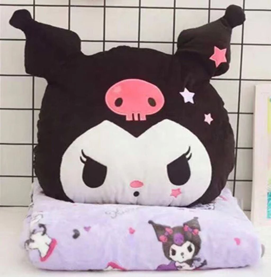 М'яка іграшка Куромі 38см з пледом 170*110см чорна M18281 Китай