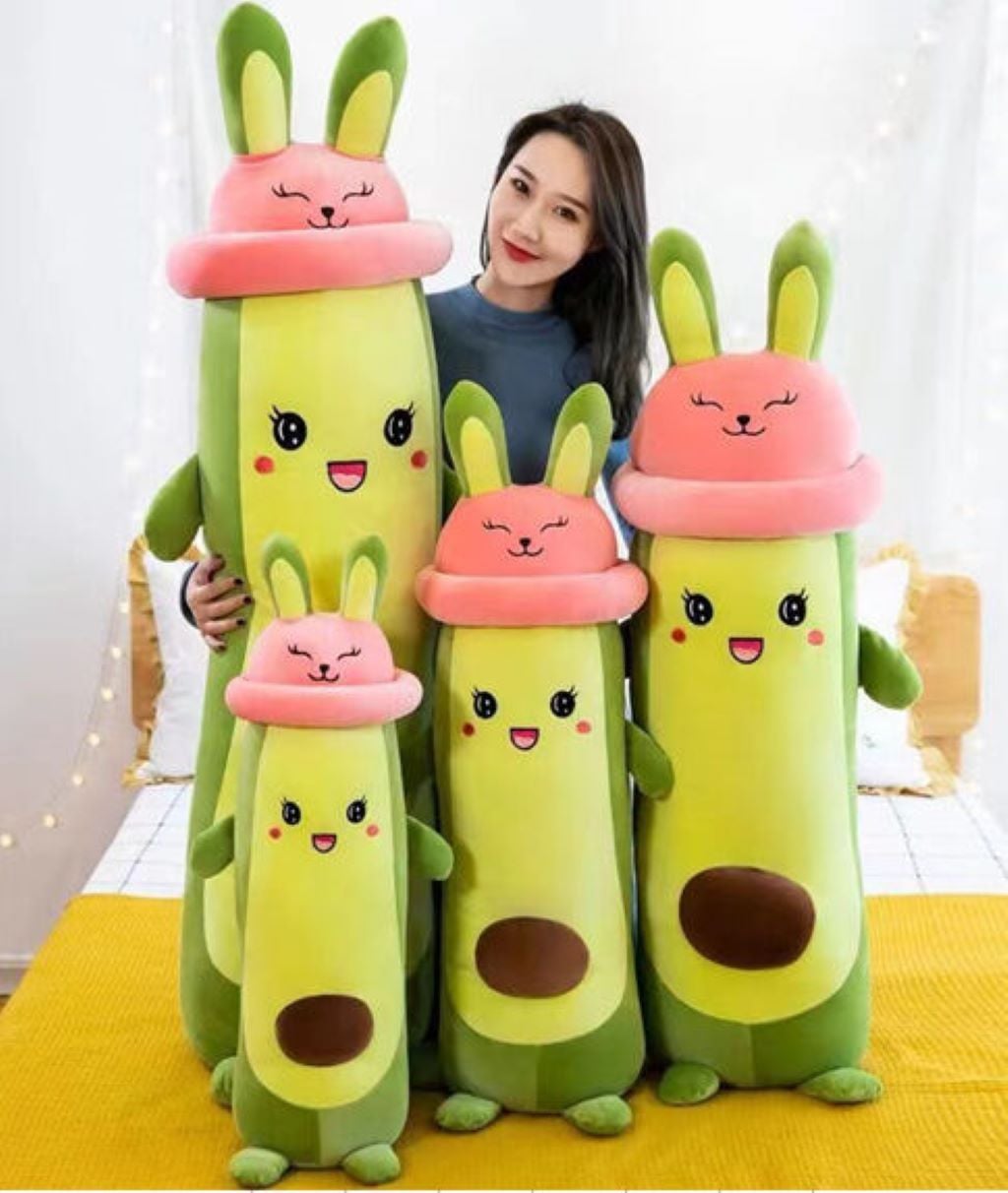 М'яка іграшка Авакадо Зайчик 110см плюш обіймашка сплюшка 	 зелений M18263 Китай