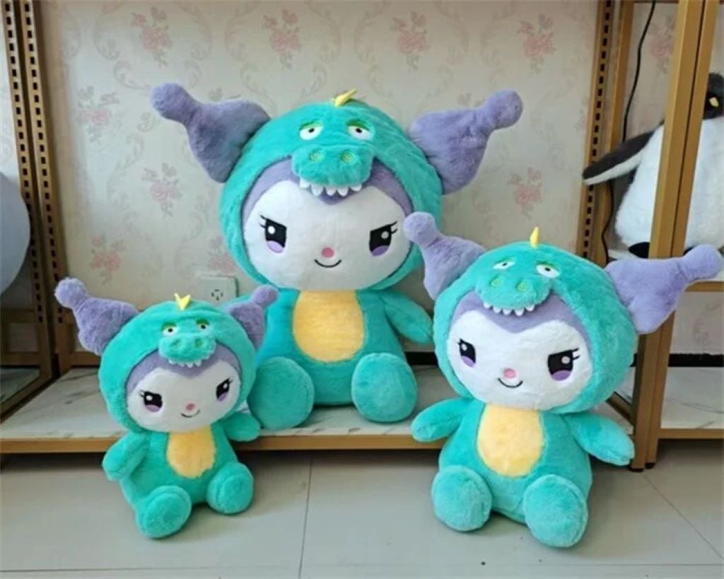 М'яка іграшка Куромі 32см динозавр хутро зелена M18568 Китай