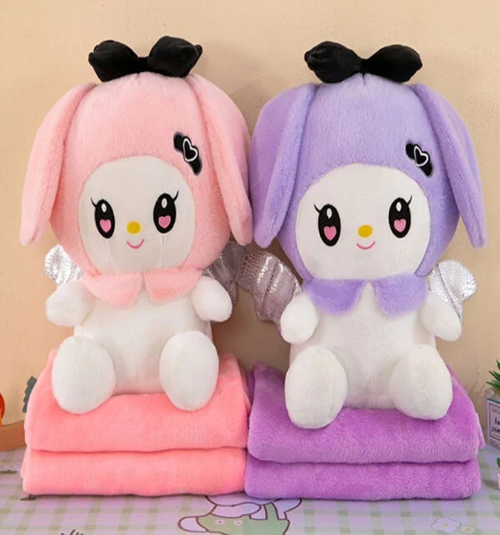 М’яка іграшка Куромі 43см з крилами і пледом 175*105см хутро M18274 Китай