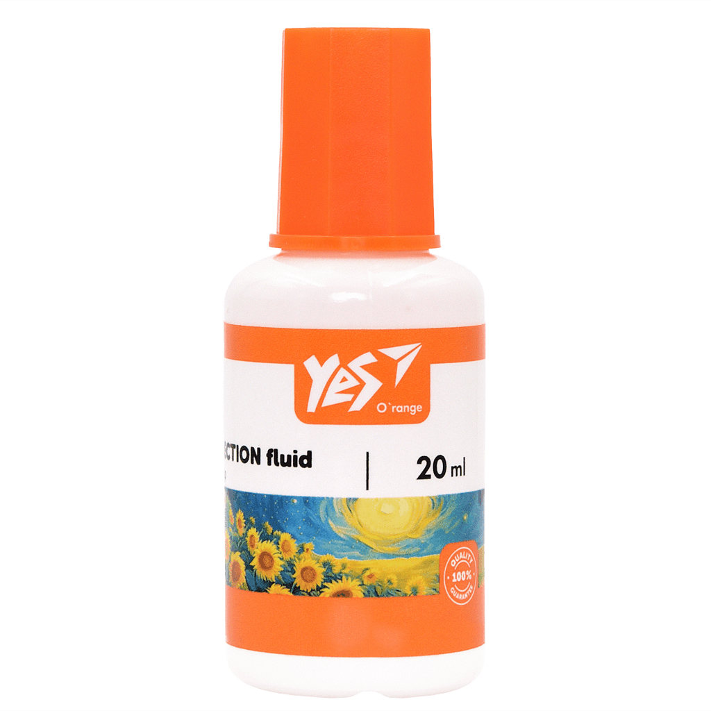 Коректор 20мл з пензликом Orange Line 340112 Yes