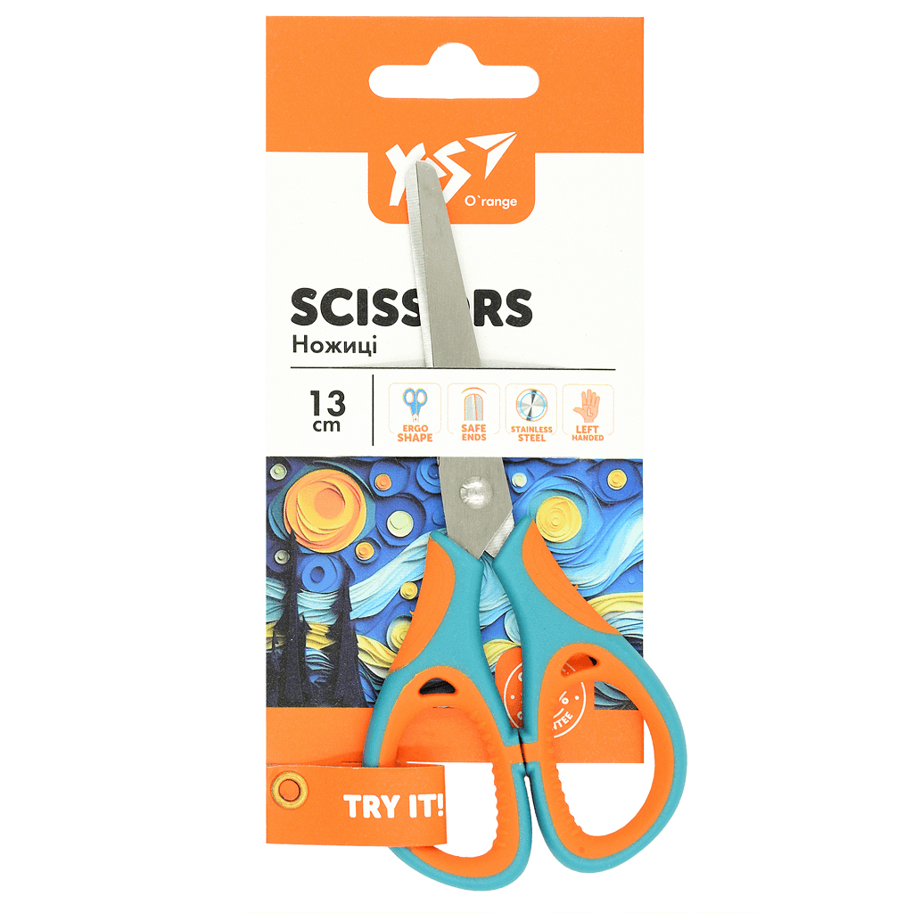 Ножиці 13см для шульги Orange Line на планшеті 20*8см 480457 Yes