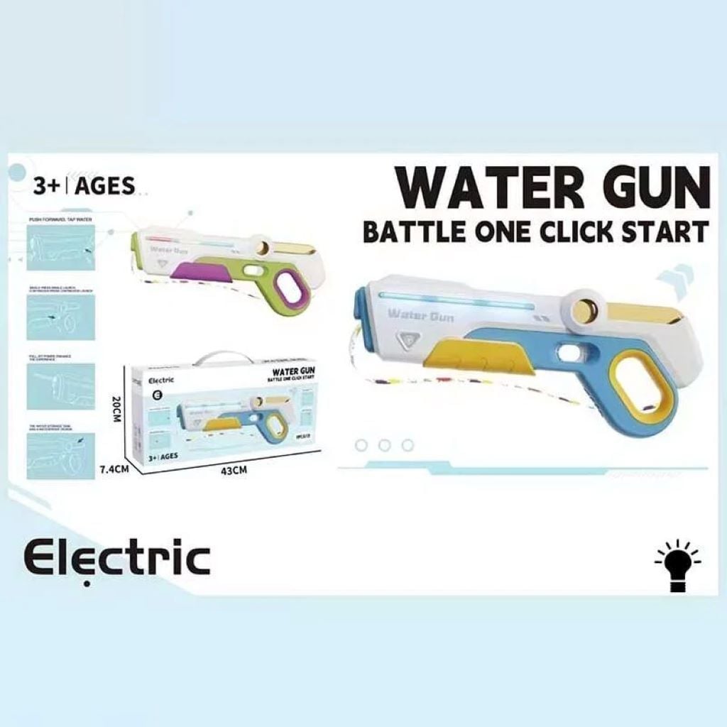 Водний автомат Water Gun регульований ремінець  автоматично набирає воду підсвічування викрутка акум7,4V в коробці 42*8*18см 2402 Китай