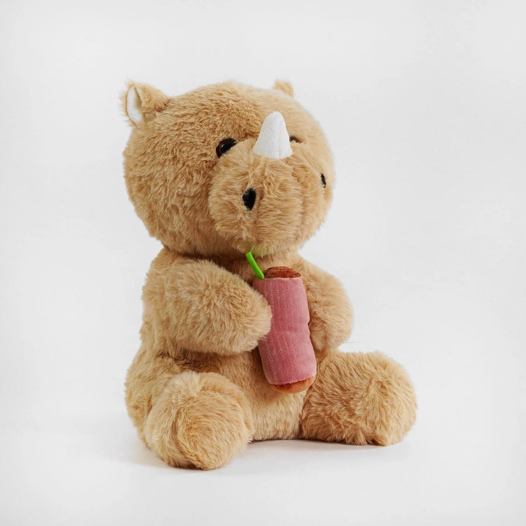 М'яка іграшка Бегемотик 28см хутро коричнева M14775 Китай