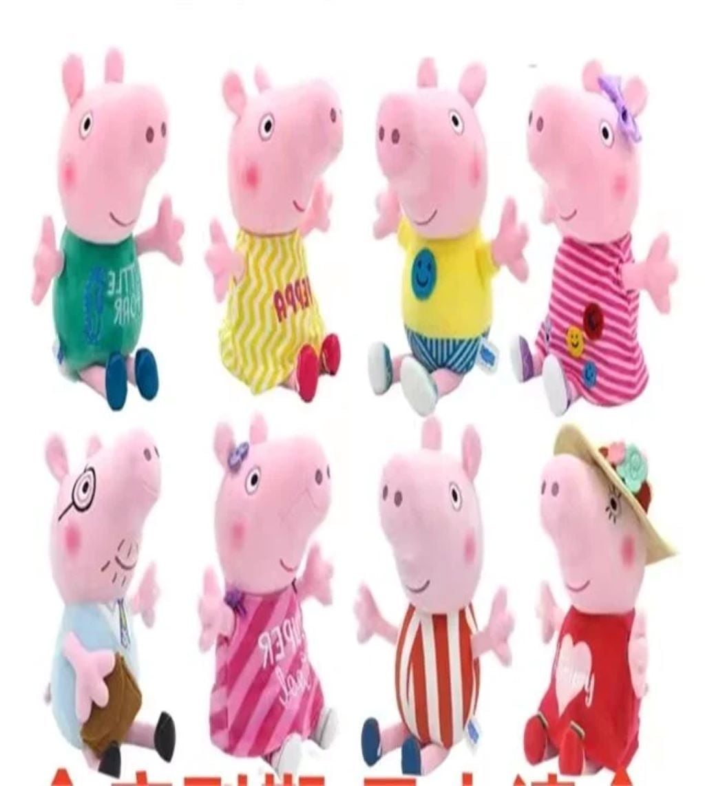 М'яка іграшка типу Свинка Пеппа 28 см плюш мікс видів і кольорів M18167 Китай