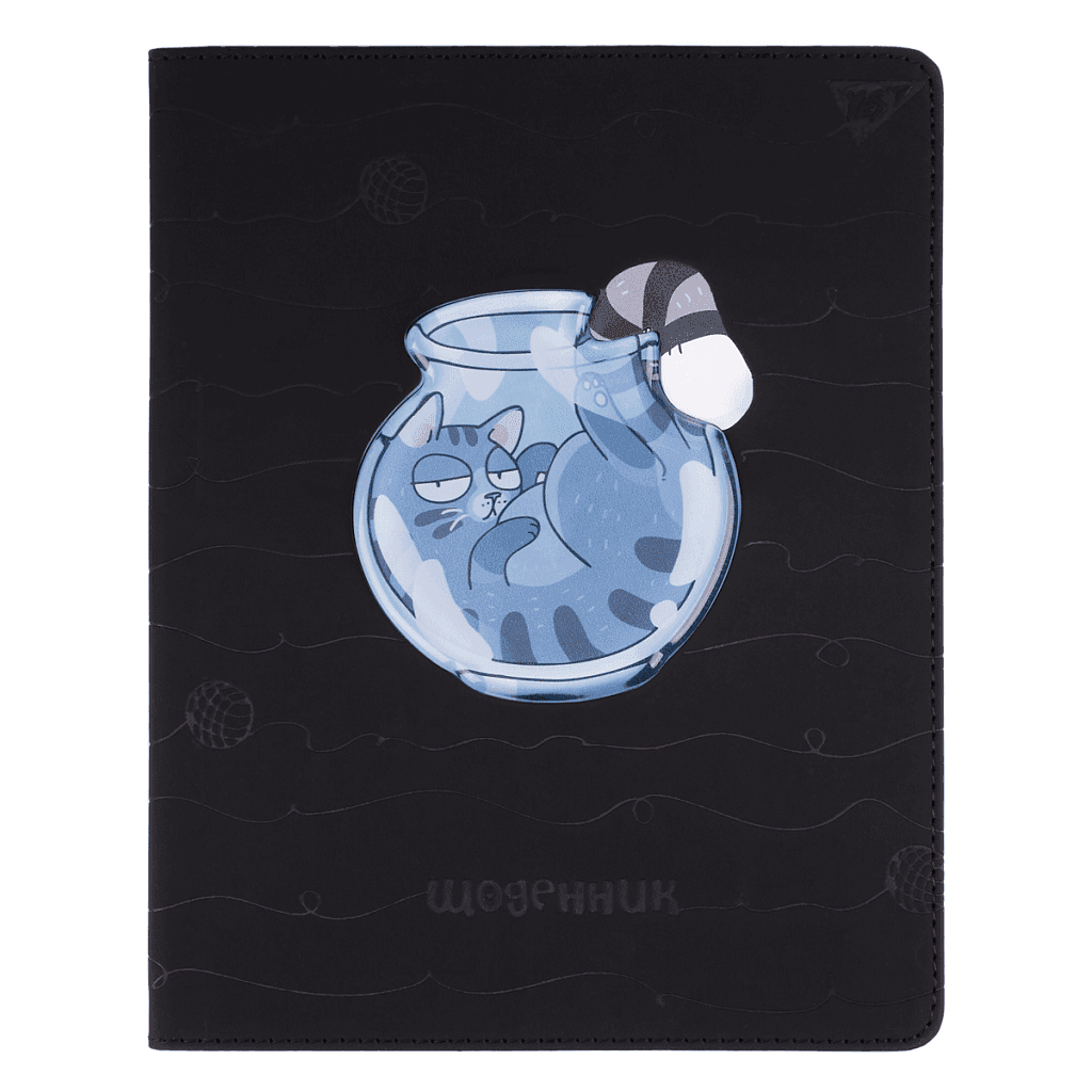 Щоденник шкільний А5 інтегральний Aquacat 170*212см 40арк 911399 Yes