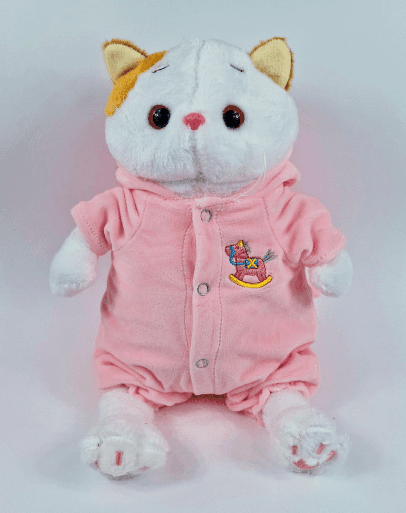 М'яка іграшка Кішка Лі Лі Li Li 27см у пісочникуі тканина велюр біла 96115 Сонечко