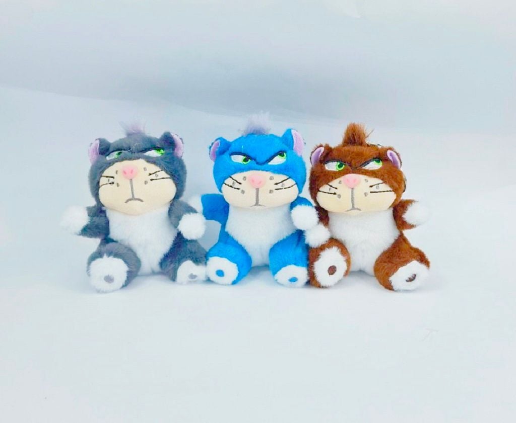 Брелок м'яка іграшка Кіт Люцифер12см тканина стрижене хутро мікс кольорів 098200 Сонечко