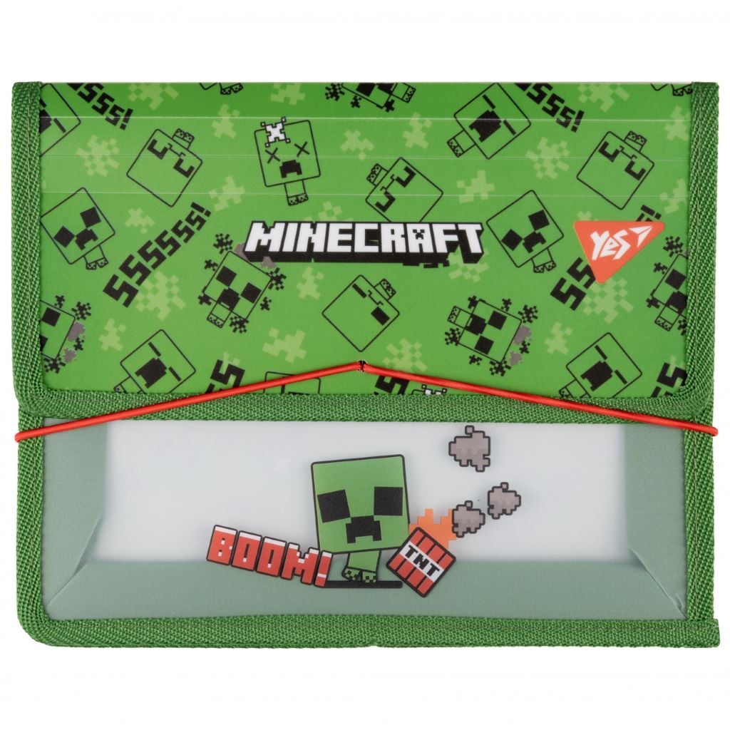 Папка B5 для зошитів на резинці пластикова Minecraft Creeper 492208 Yes
