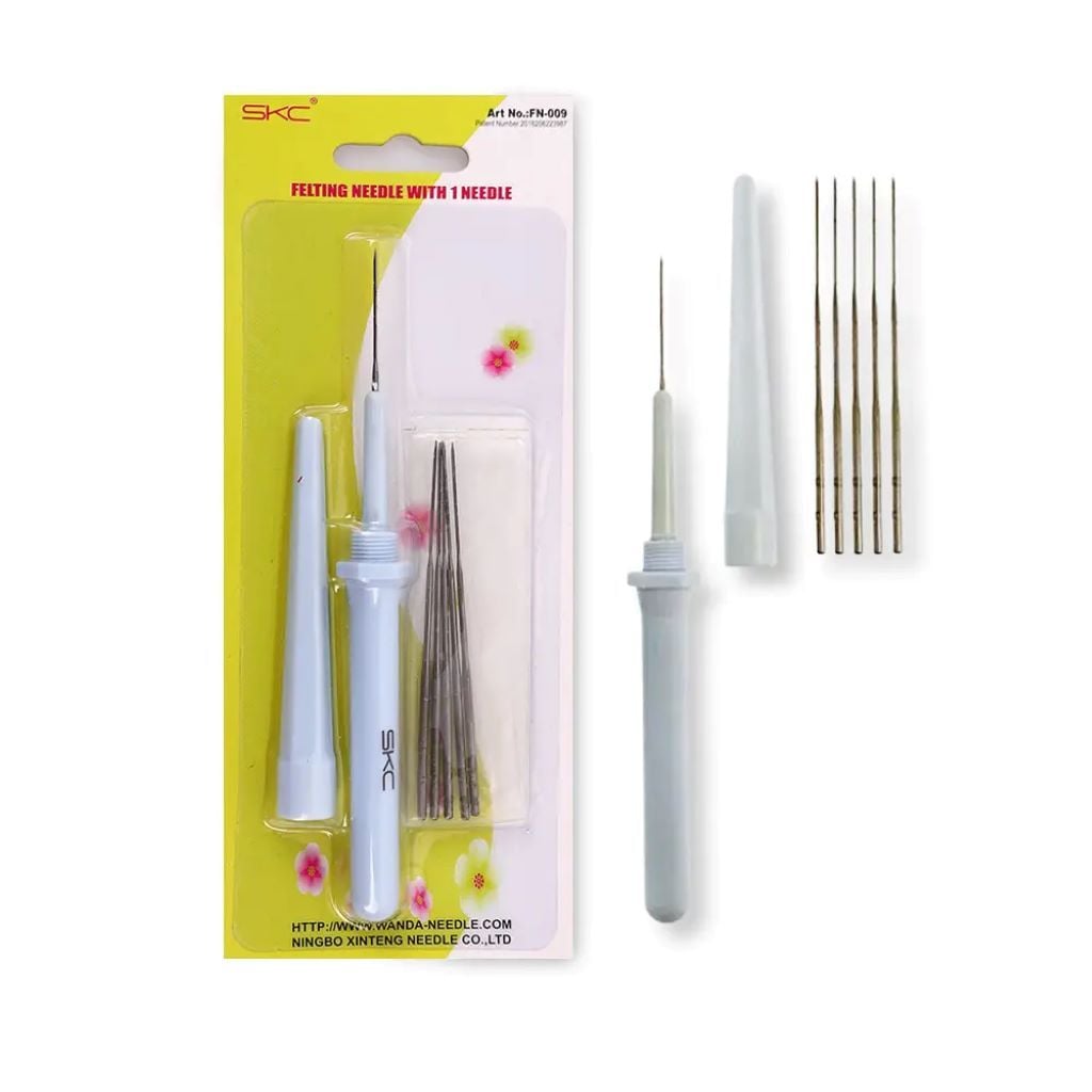 Набір голок для валяння з ручкою 6шт на планшеті FN-009 Китай