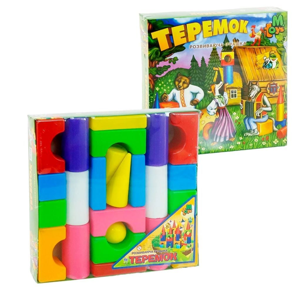 Кубики Теремок 24дет середній в коробці 12084 m toys