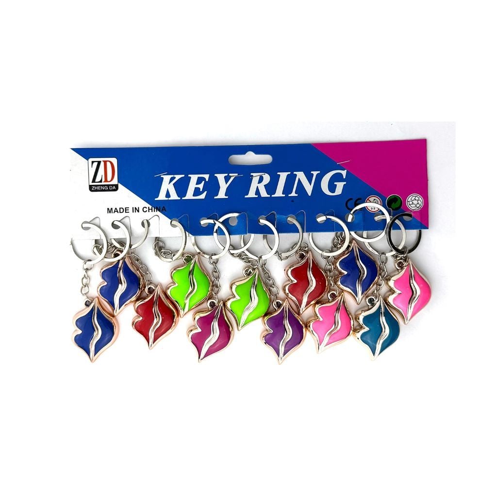 Брелок Губи мікс кольорів металеві 10-189 Китай