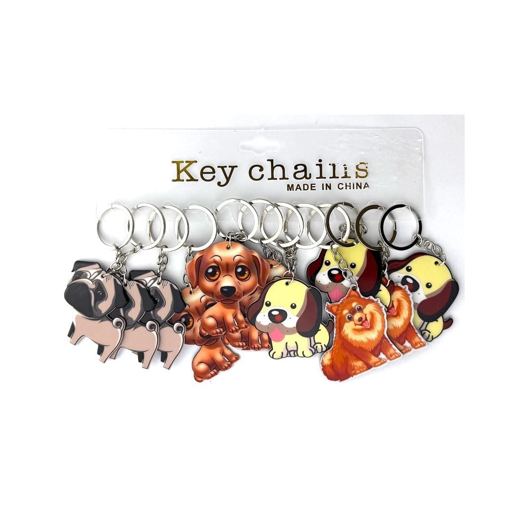 Брелок Цуценя 5см пластиковий мікс видів 10-205 Китай