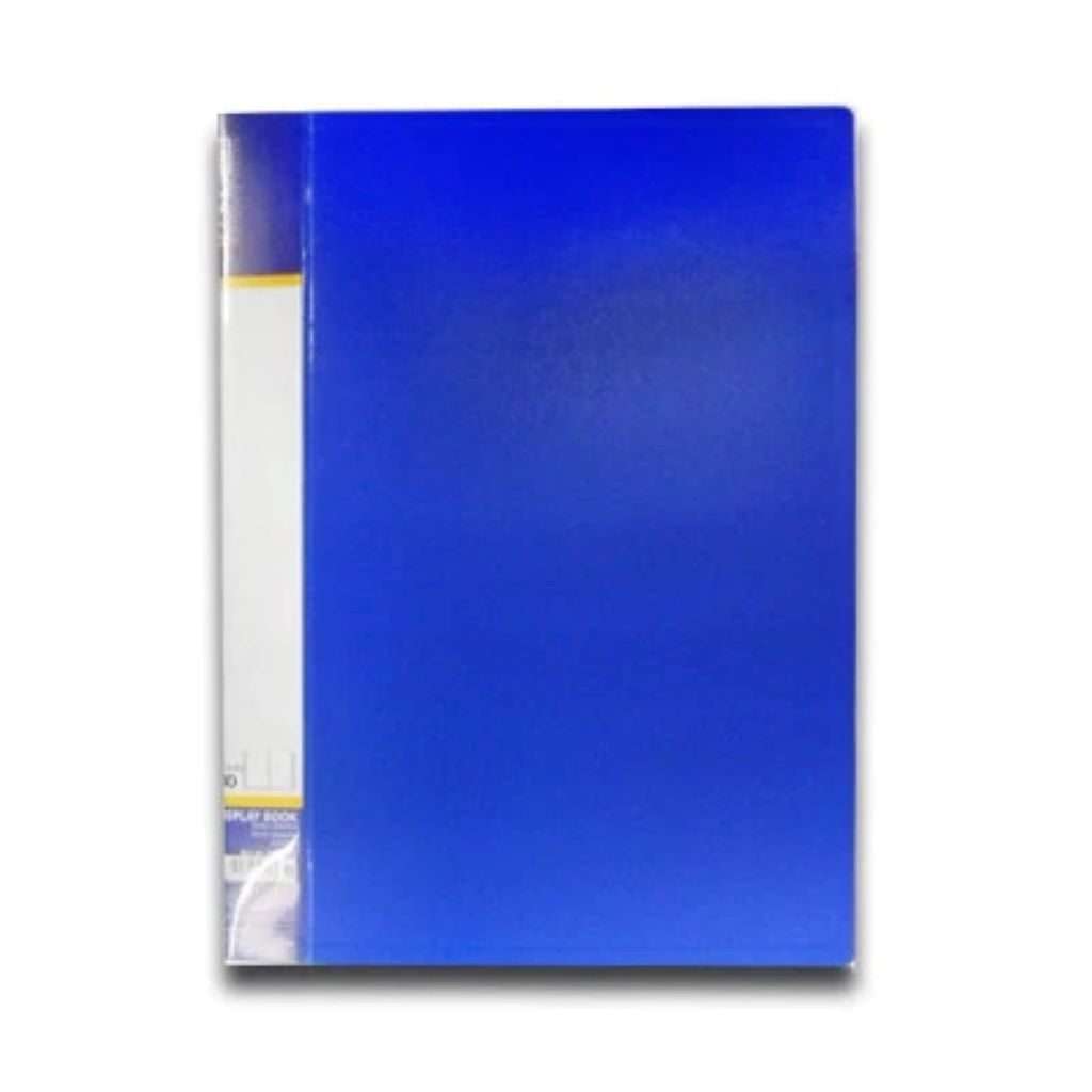 Папка А4 з файлами пластик 40 файлів синя 30604-02 Econo mix